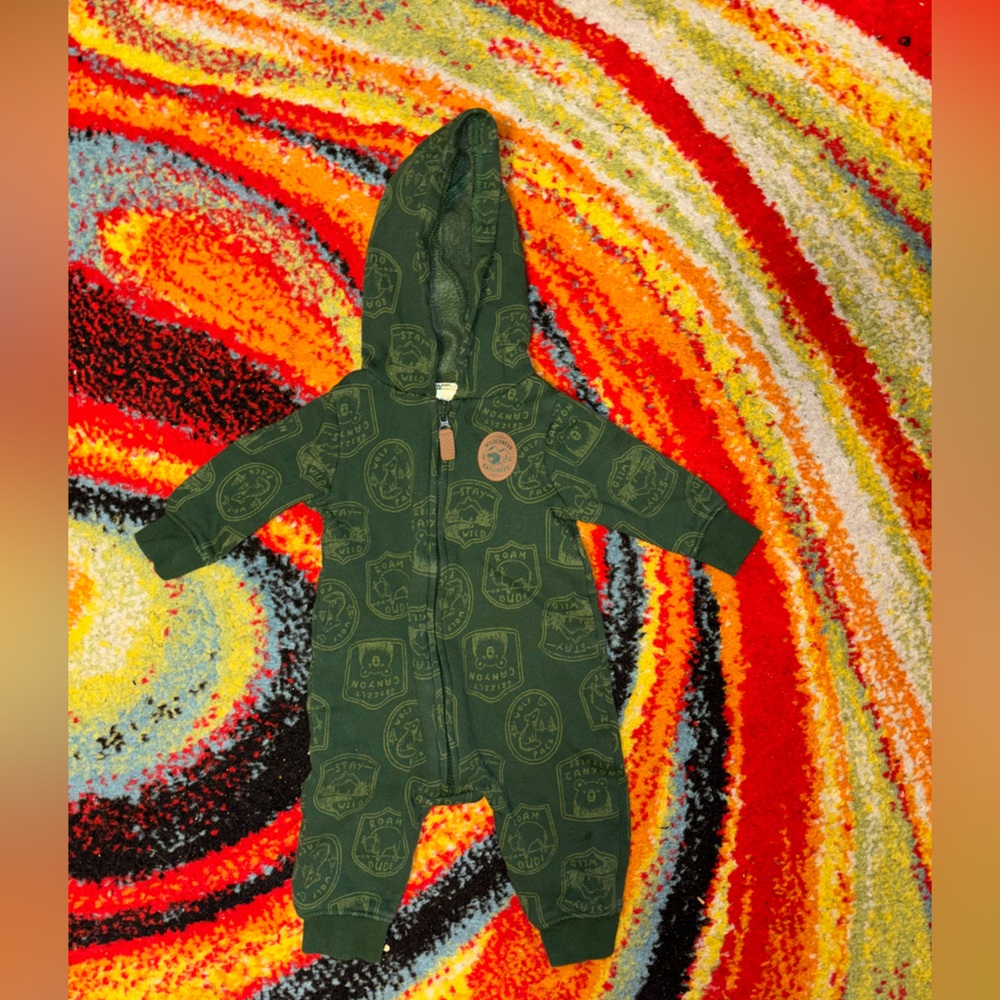 Baby boy hooded one piece